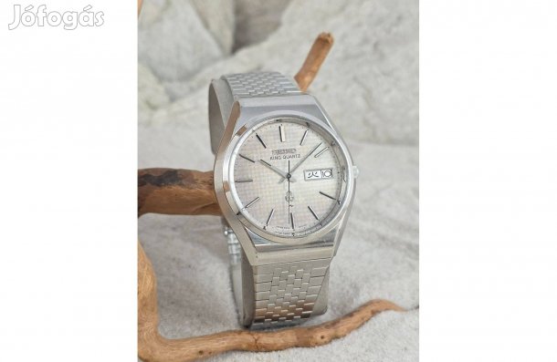 Seiko 'King Quartz' vintage karóra, JDM, számla és garancia. 1978.05