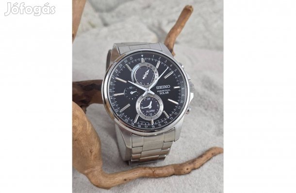 Seiko 'Perpetual Solar', JDM, Zafír, öröknaptár, számla és gar 2016.03