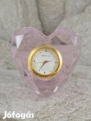 Seiko 'Socié Szivecske' meseszép asztali óra, számla és garancia