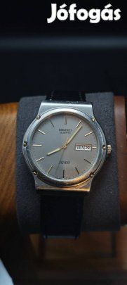 Seiko old money quartz megbízható karóra óra új szíjjal