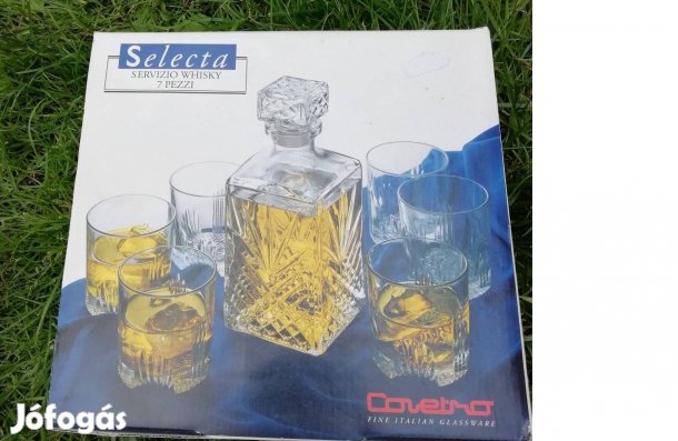 Selecta szett: Whiskys üveg + 6 pohár