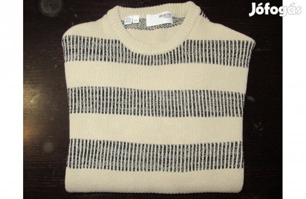 Selected Homme Stan csíkos férfi pulóver S