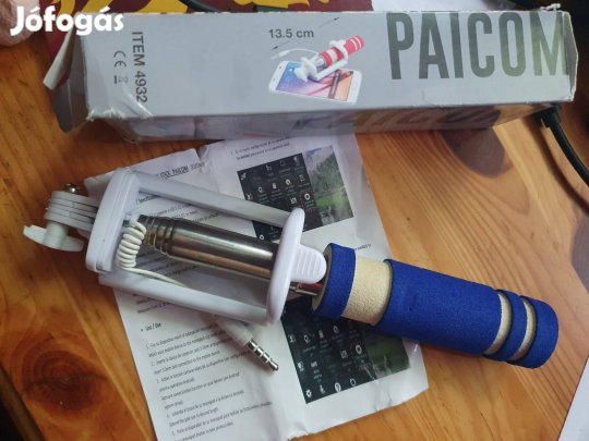 Selfie bot -új, mini + válltáska -irattárca, telefontartó egyben