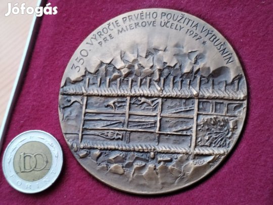 Selmecbányai Bányászat jubileumi 1977-es emlékérem