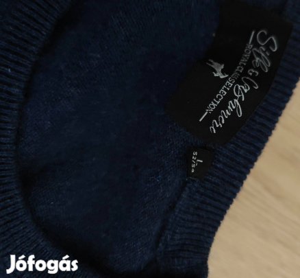 Selyem kasmír pihe puha férfi pulóver