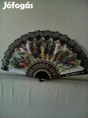 Selyem spanyol legyező 23 cm