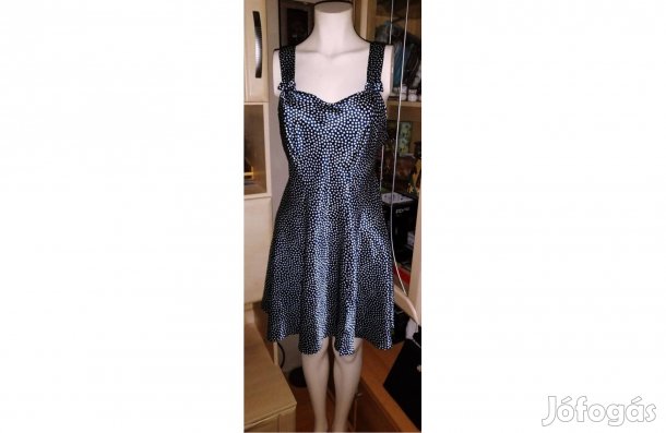 Selyem szatén pöttyös hálóing