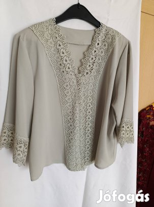 Selyem-zsorzsett alkalmi blúz