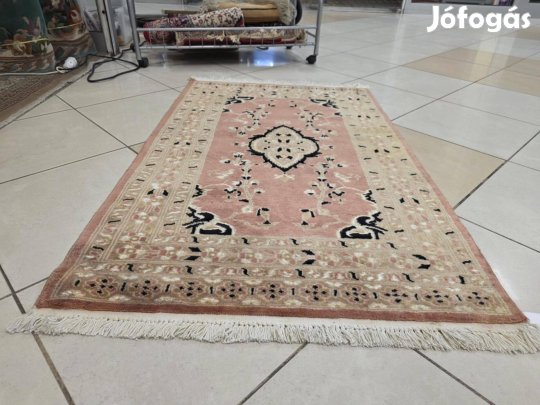 Selyemkontúros 80x140 kézi csomózású gyapjú perzsa szőnyeg FZ62