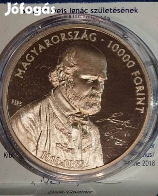 Semmelweis Ignác 200 év ezüst érme 