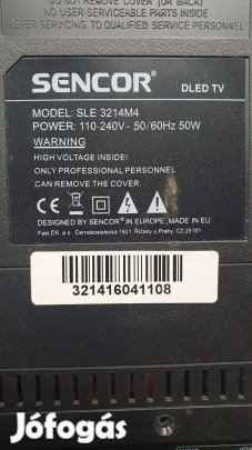 Sencor SLE3214M4 LED LCD tv panel alaplap mainboard alkatrésznek