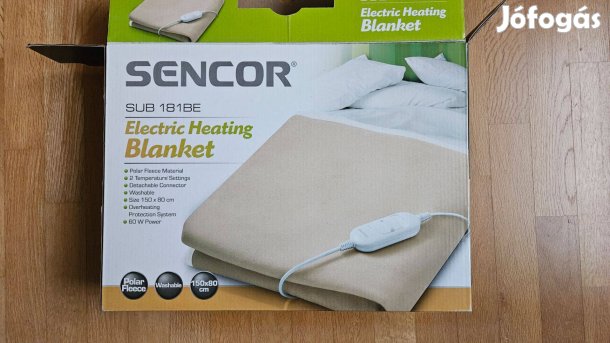 Sencor SUB 181BE elektromos ágymelegítő, 150x80cm, bézs
