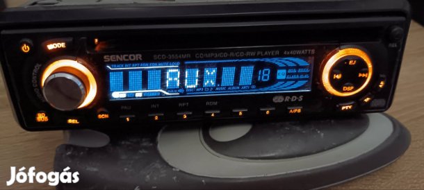 Sencor scd-3554mr autórádió - usb, cd, aux, rádió 