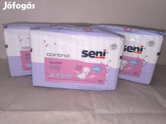Seni Control Super betét, 5 cseppes, 15db-os