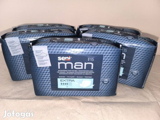 Seni Man inkontinencia betét férfiaknak, 4 cseppes, 15 db-os