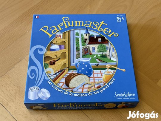 Sentosphere Parfumaster társasjáték fejlesztő játék demó kibontott