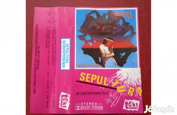Sepultura - Schizophrenia , gyári műsoros kazetta , króm