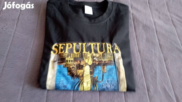 Sepultura férfi póló XL,Új!!!!