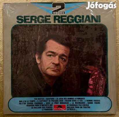 Serge Reggiani francia dupla bakelit hanglemez LP
