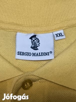 Sergio Maldini sárga galléros póló