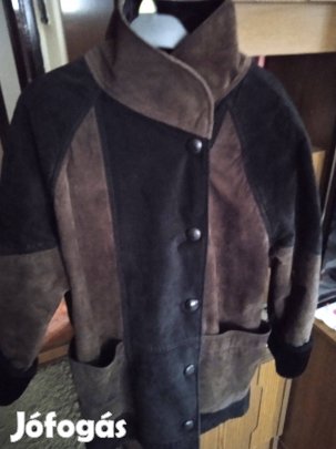 Sertésbőr bélelt női bőrkabát 40/42 méret női télikabát