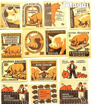 Sertéshizlalás gyufa címke No 2