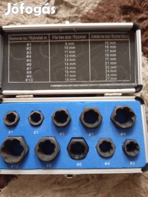 Sérült csavar kiszedo készlet 