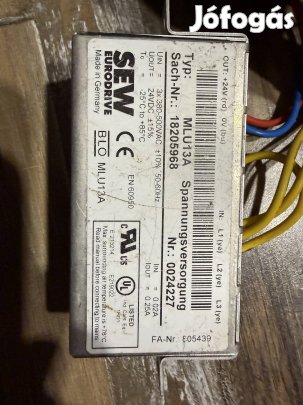 Sew Eurodrive MLU13A ipari tápegység vezérlő modul