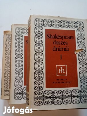Shakespeare William Shakespeare összes drámái I.-II. és IV. (töredék)