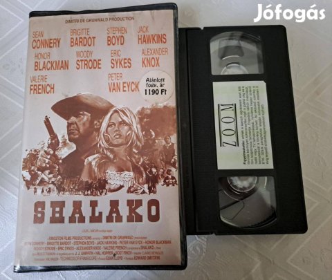 Shalako VHS - Nagy tok, Sean Connery