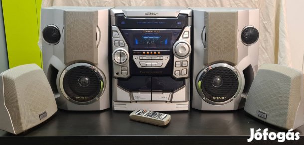 Sharp CD-BA1700 Mini HiFi rendszer - komplett, jó állapotban