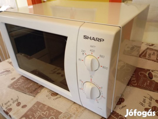Sharp mikrohullámú sütő 800W újszerű, tiszta állapotban