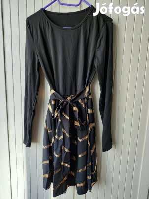 Shein fekete hosszú ujjú ruha