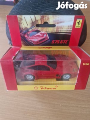 Shell Ferrari 575GTC 1:38 modell, eredeti dobozában, bontatlan új