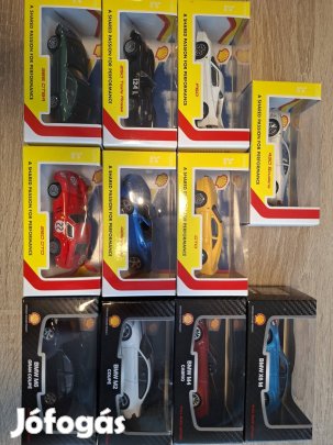 Shell V-power Ferrari, BMW, Skoda, Wolga, Wartburg modell kisautók