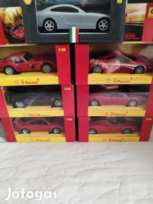 Shell ferrari kisautó 7db