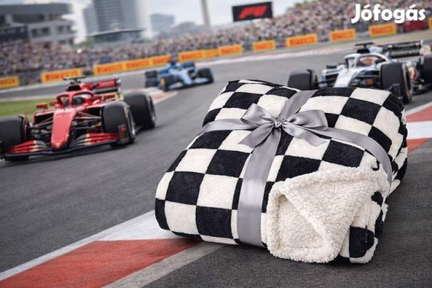 Sherpa 200x230cm Fekete fehér kockás puha takaró wellsoft ágytakaró