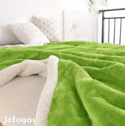 Sherpa vastag 200x230cm puha takar wellsoft gytakar zld szn
