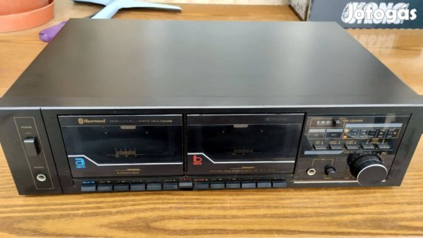 Sherwood CD340B dupla kazettás magnó deck