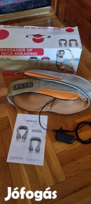 Shiatsu elektromos, infravörös nyak- és vállmasszírozó.