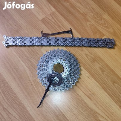 Shimano Deore XT(760) 9-es fogaskoszorú lánccal