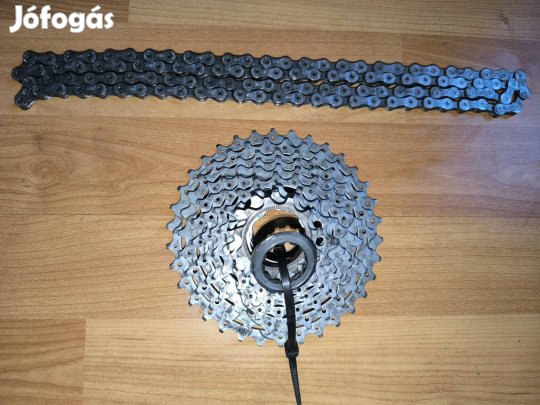 Shimano XTR 9-es fogaskoszorú XTR lánccal