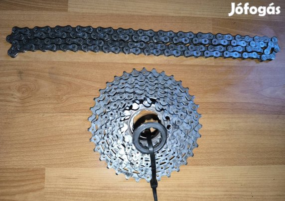 Shimano XT 9-es Fogaskoszorú lánccal