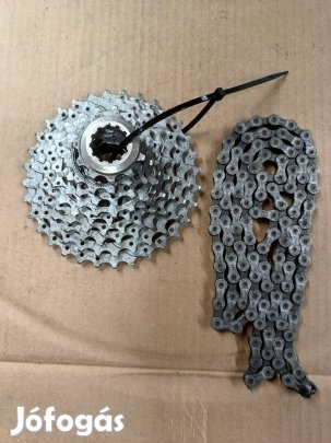 Shimano XT fogaskoszorú lánccal 9-es