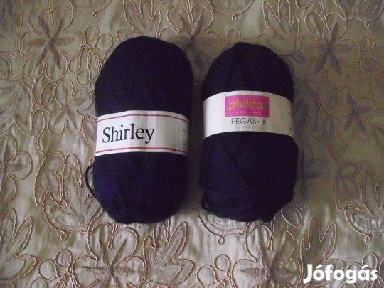 Shirley - Phildar Pegase sötétkék fonal 50+50g