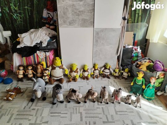 Shrek Fióna Szamár Csizmás Kandúr Plüss