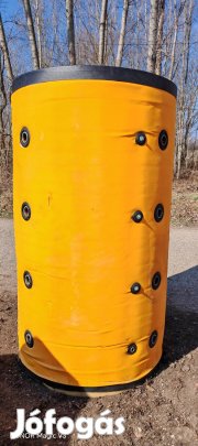 Sht osztrák 800 literes hőcserélős hőszigetelt fűtési puffertartály 