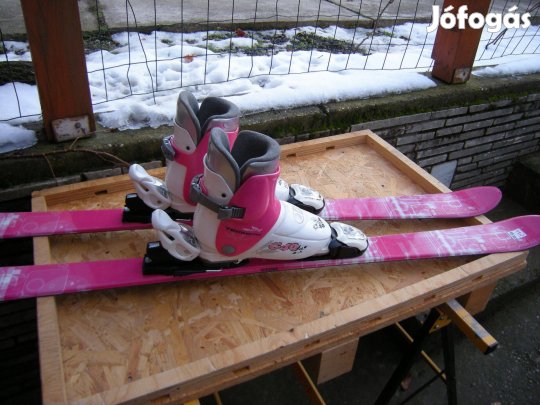 Sí felszerelés kislányoknak 120cm léc, 35-ős sícipő