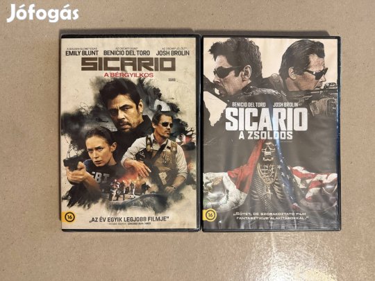 Sicario 1,2rész dvd