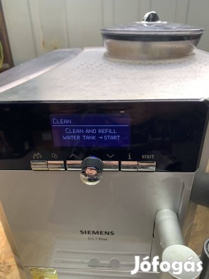 Siemens EQ7 Plus automata kávégép kávéfőző nyers